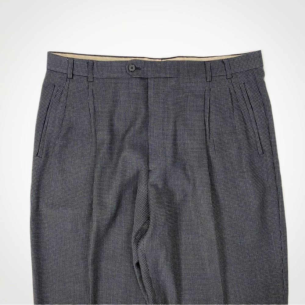 Zanella Textured Black Slacks | 38x29